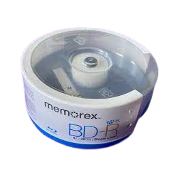 NIP  Memorex Blu-Ray BD-R 4x 25 GB Spindle, 15 Pack Sealed - Picture 3 of 4